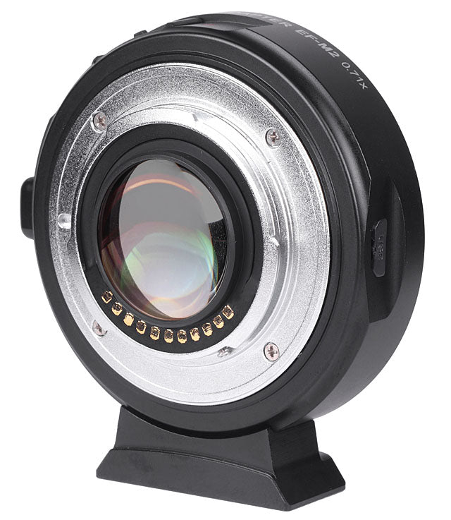 VILTROX EF-M2 Foco automático de enfoque 0.71x Canon con enfoque EF para cámara Micro 4/3