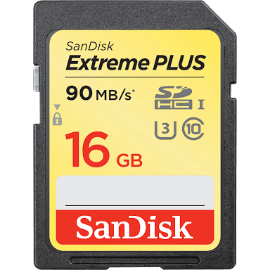Memoria Sandisk 16 gb Extreme Plus U3 4k
