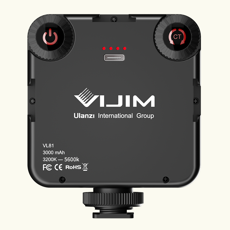 VIJIM VL81 Luz de LED recargable para video o foto