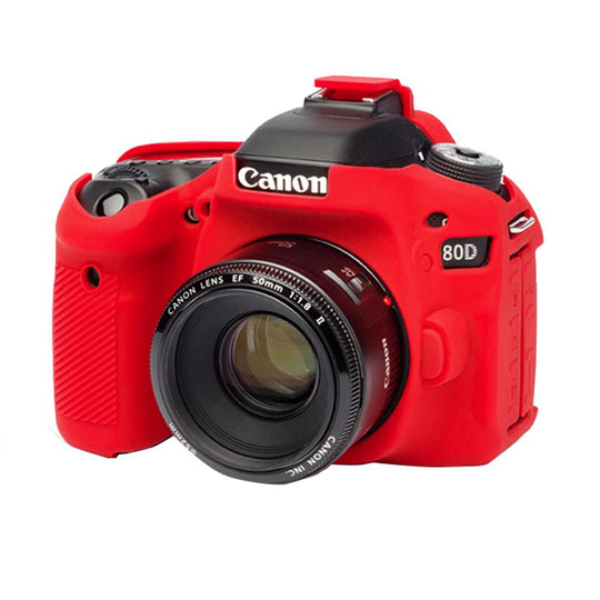 Funda EasyCover para Cámara Fotográfica Canon 80D Roja