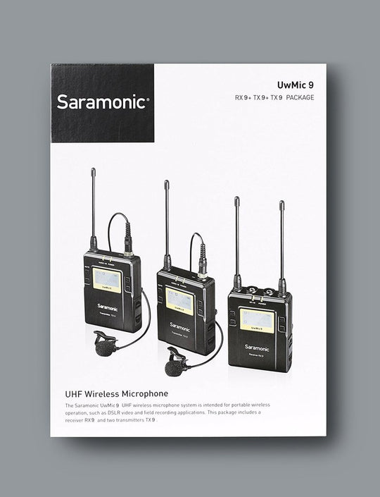 Micrófonos inalámbricos Saramonic UwMic9 (RX9+TX9+TX9) KIT