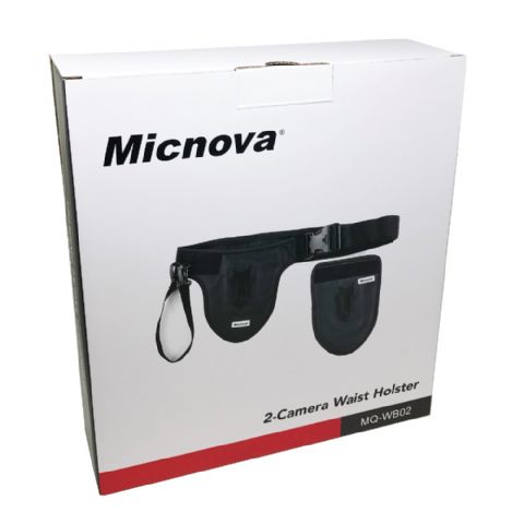 Micnova MQ-WB02 2- Holster Cinturón Nylon Camera Belt Strap Sistema de doble cámara colgante para 1/4 "DSLR SLR Cámaras